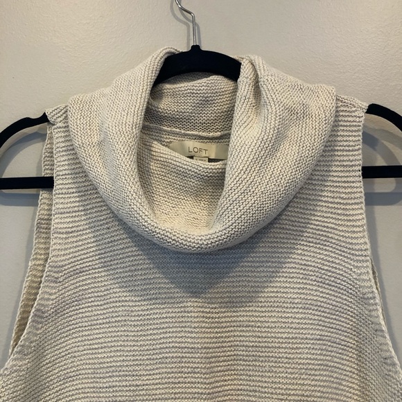 Loft Ribbed Cowl-neck Tunic Small - Picture 3 of 6